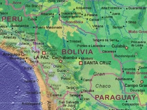 Bolivien Landkarte