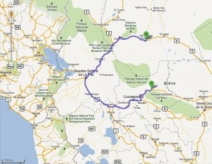 Plan der Fernstrasse durch den Regenwald der TIPNIS Region in Bolivien
