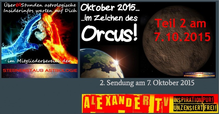 Alexander TV Sendung Sternenstaubastrologie Im Zeichen des Orcus