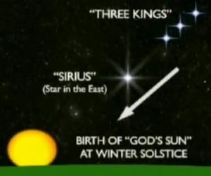 Die drei Könige folgen dem Stern im Osten der auf die Wiedergeburt des Lichts der Welt zeigt