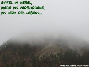 Gipfel im Nebel Haiku Alexander Gottwald