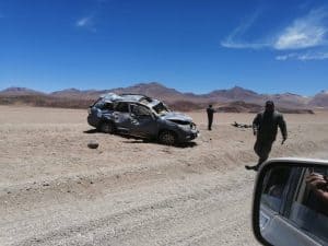 Unfall Siloli Wüste